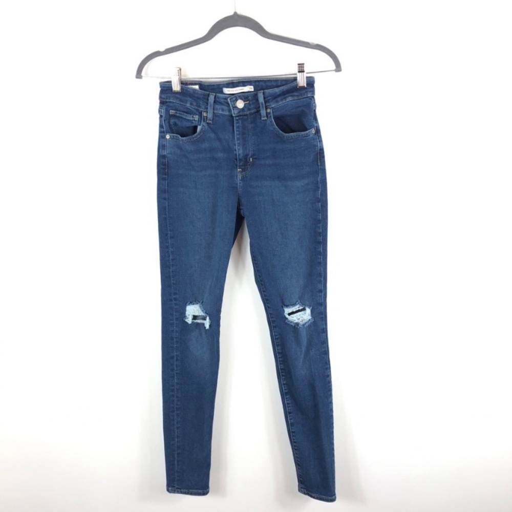 Levi’s 721 High Rise Skinny Distressed Jeans